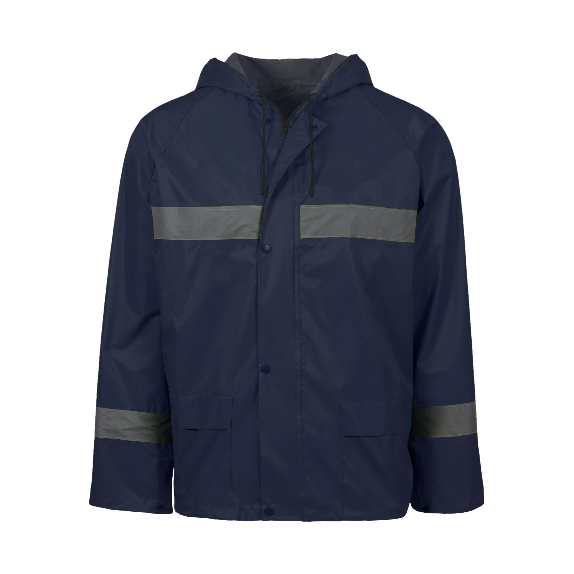 RUBBERISED HI VIZ REFLECTIVE NAVY RAIN SUIT - Alpha OHS